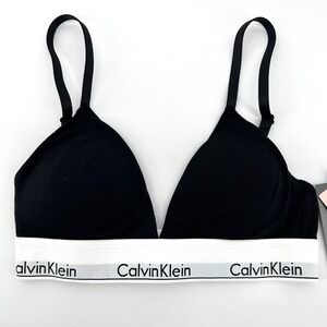 Calvin Klein Modern Cotton Lightly Lined Triangle Bralette QF5650 Loungewear